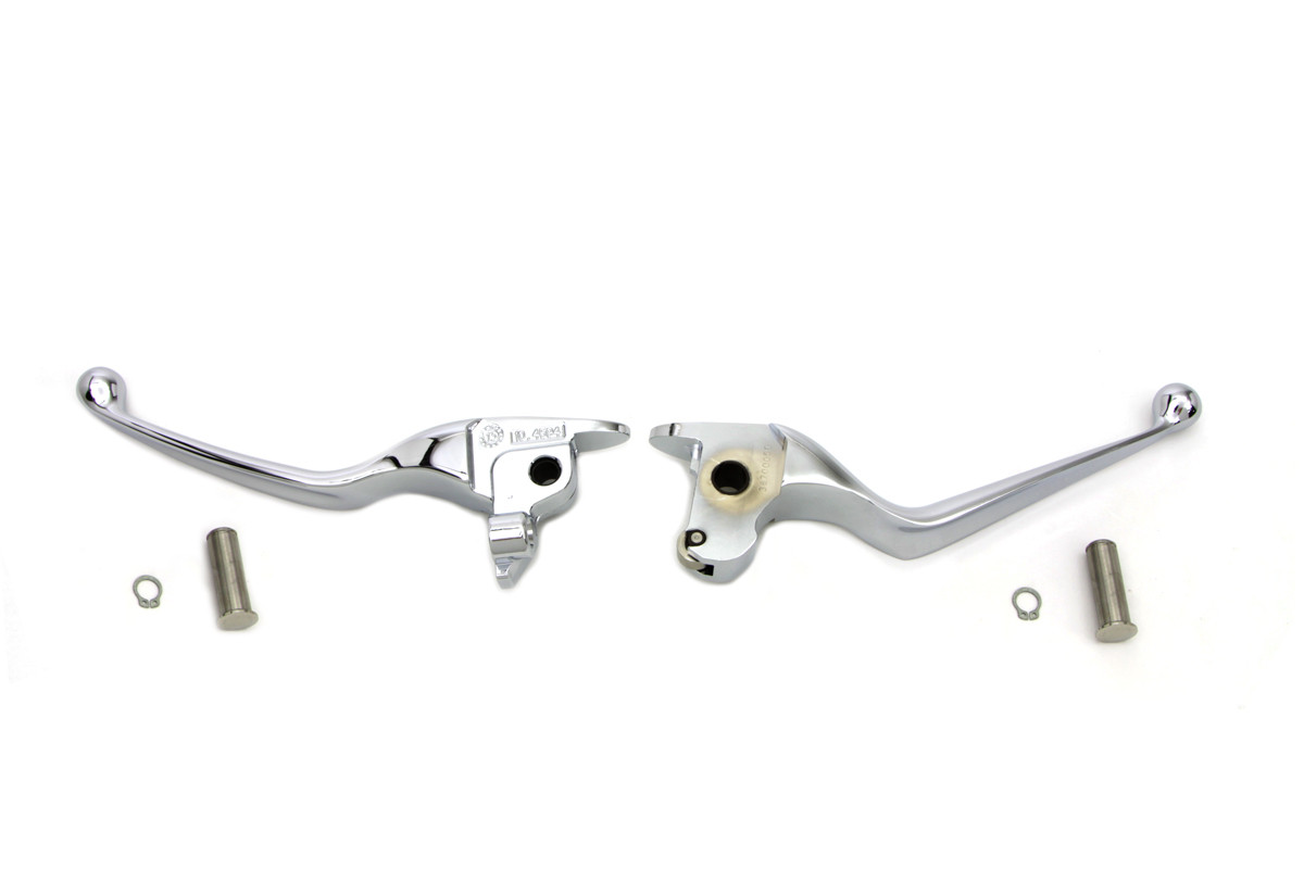 V-Twin #77513 - Chrome Hand Lever Set