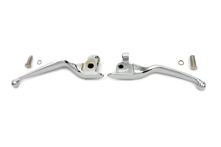 V-Twin #77513 - Chrome Hand Lever Set