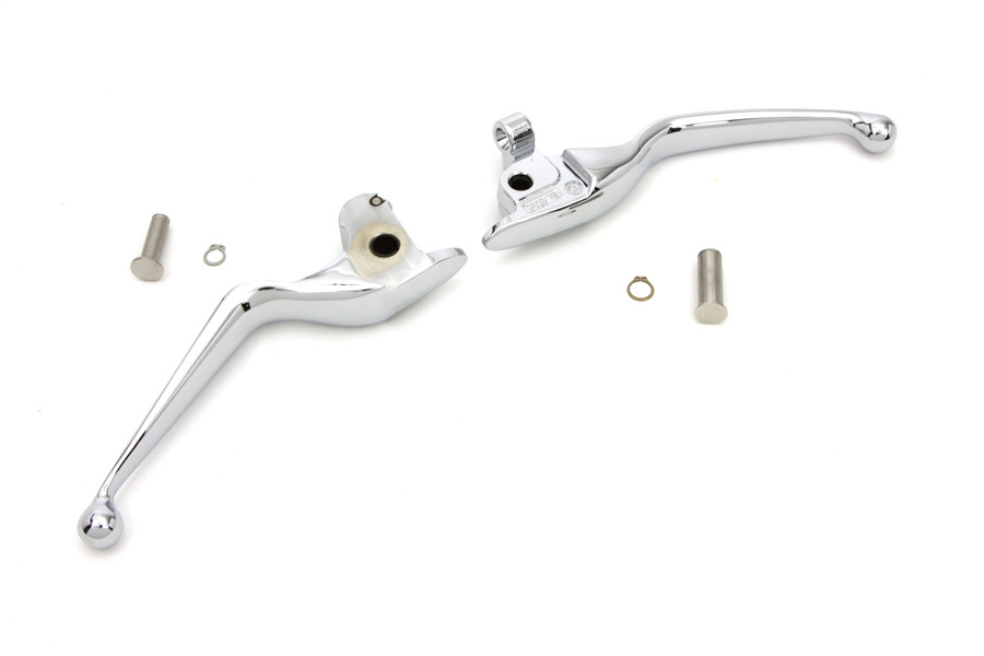 V-Twin #77513 - Chrome Hand Lever Set