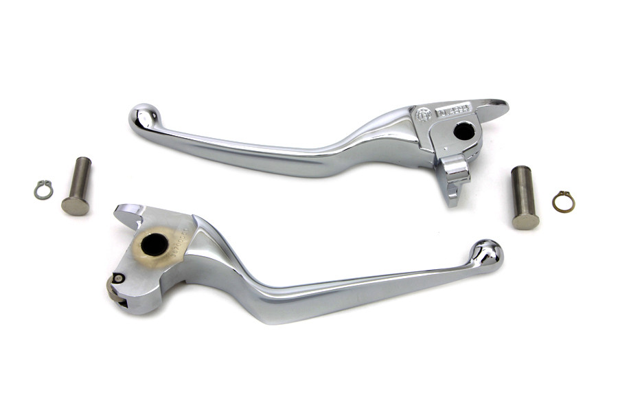 V-Twin #77513 - Chrome Hand Lever Set