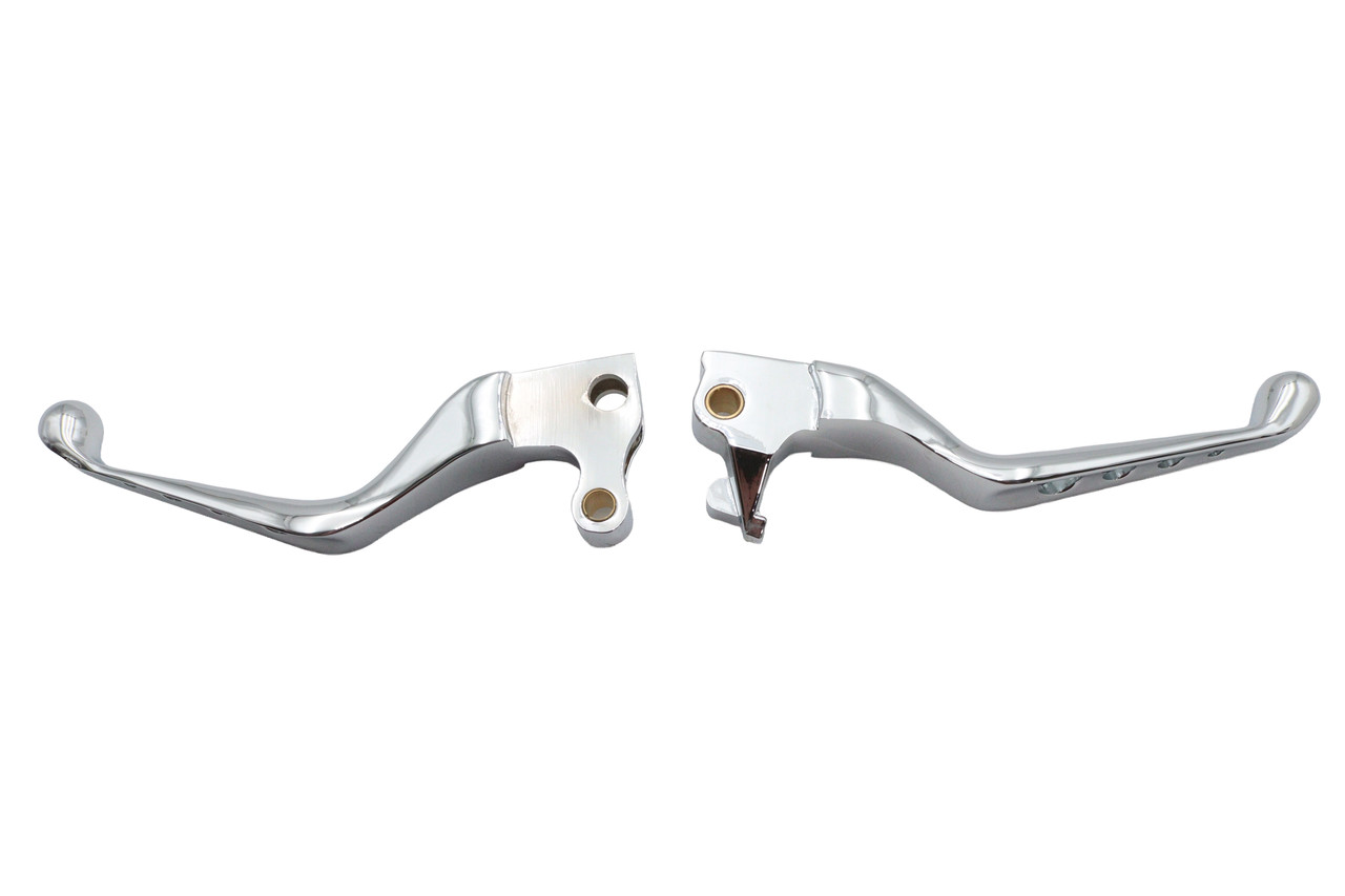 V-Twin #H07-0579 - Chrome Drilled Hand Lever Set