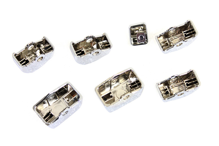 V-Twin #78016 - Handlebar Switch Cap Set Chrome