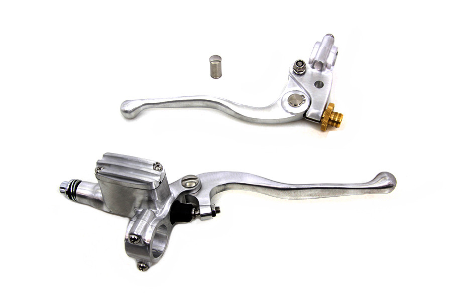 V-Twin #62330A - Vintage Hand Lever Control Kit Polished