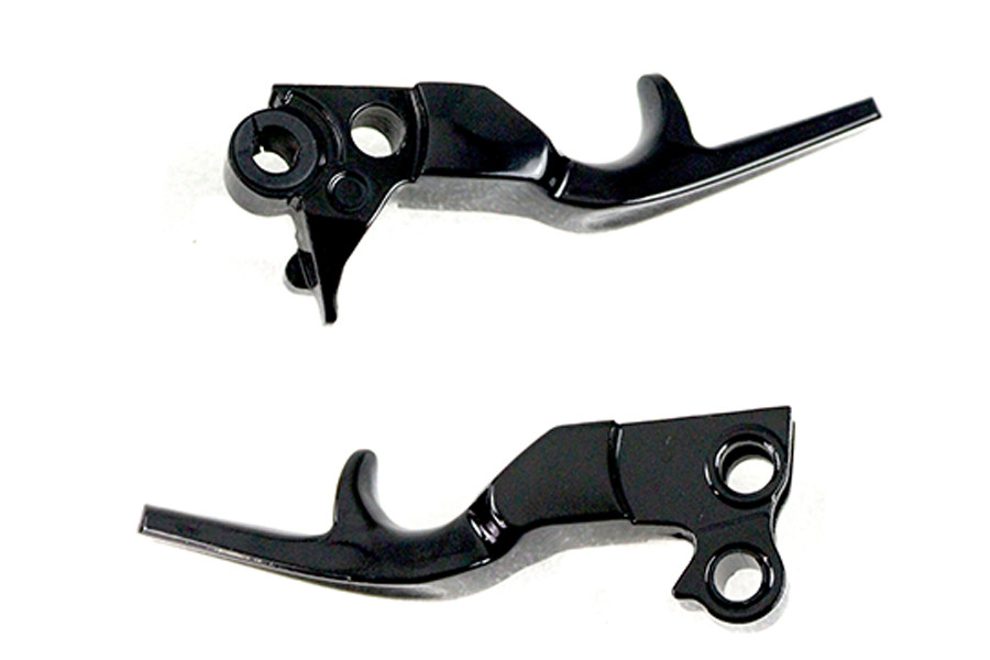 V-Twin #MT241-021ST-BLK - Short Trigger Lever Set Black