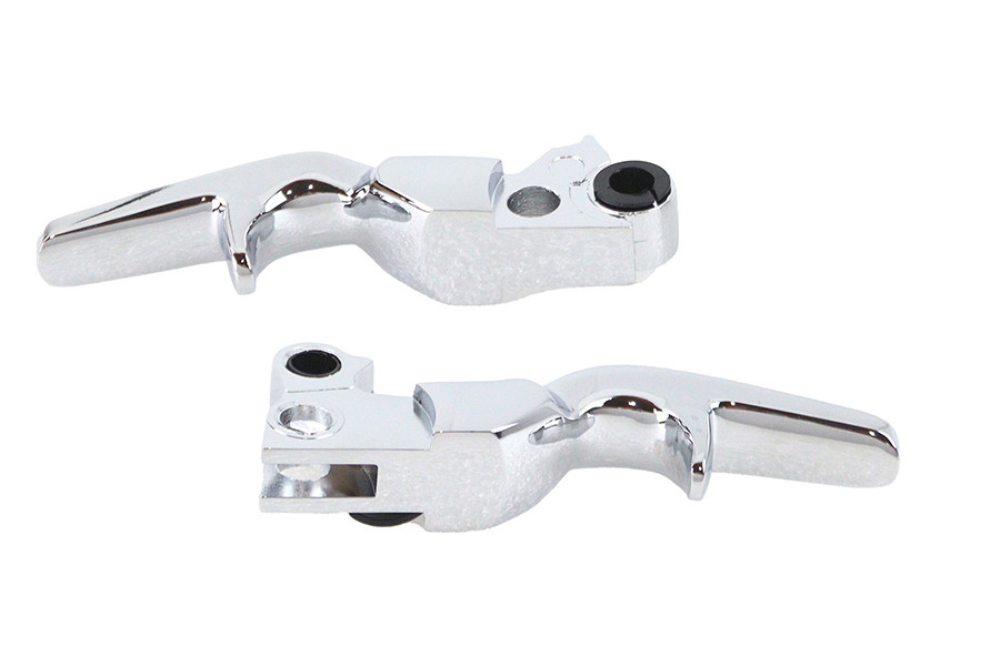 V-Twin #MT241-021ST-CHR - Short Trigger Lever Set Chrome