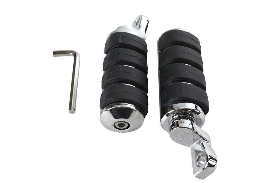 V-Twin - Large Chrome Cats Paw Footpeg Set