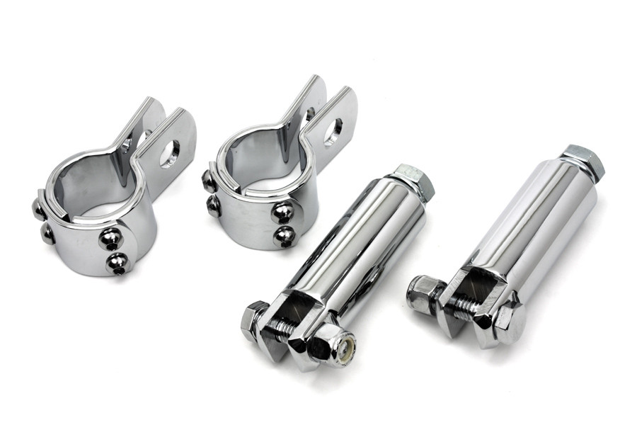V-Twin - Chrome Footpeg Mount Kit
