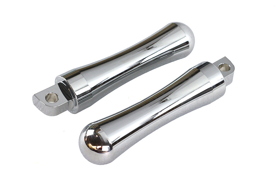 V-Twin - Chrome Contour End Footpeg Set