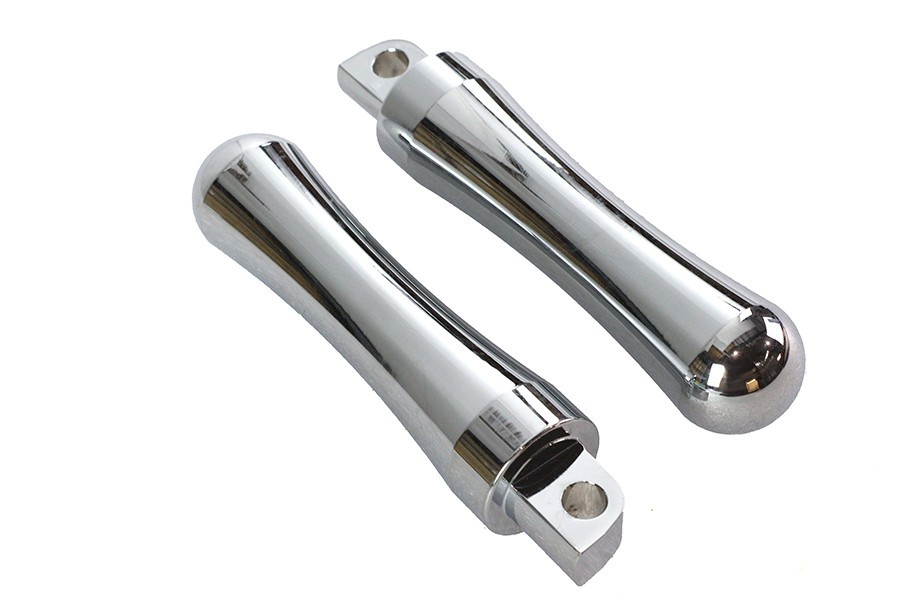 V-Twin - Chrome Contour End Footpeg Set