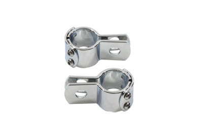 Wyatt Gatling #13448P - Chrome 1-1/4 inch Footpeg Mount Clamp Set