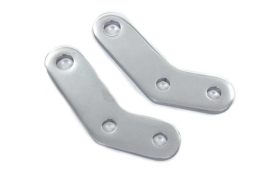 Wyatt Gatling #76519 - Chrome Elevated Footpeg Mount Bracket Set