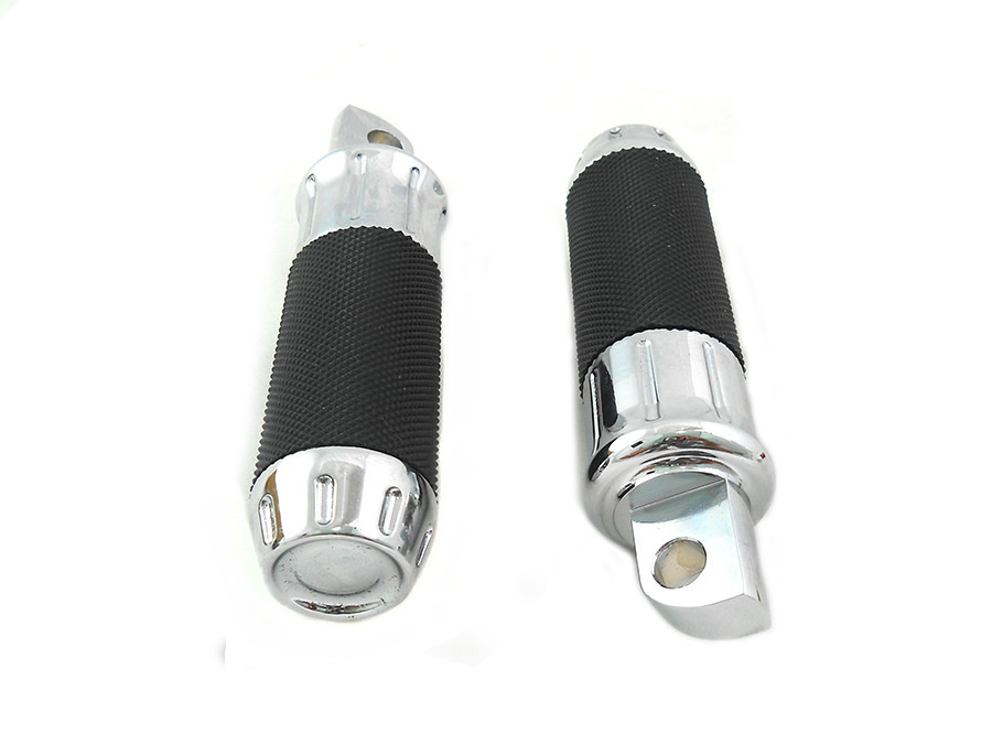 Wyatt Gatling #77789 - Chrome Plain Style Footpeg Set