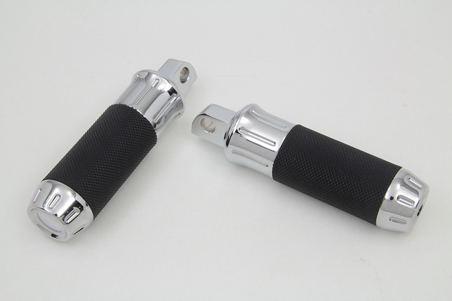 Wyatt Gatling #77789 - Chrome Plain Style Footpeg Set