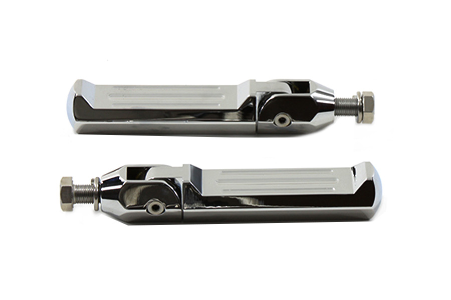 V-Twin #76050 - Chopper Footpeg Set Chrome