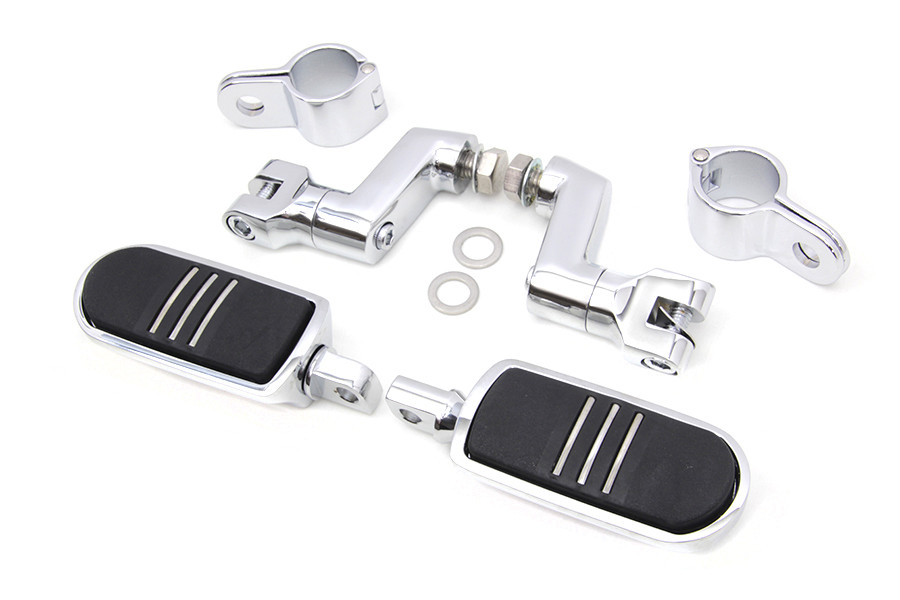 V-Twin - Chrome Streamliner Footpeg Kit