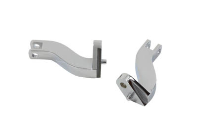 V-Twin - Footpeg Mount Bracket Set Passenger Chrome