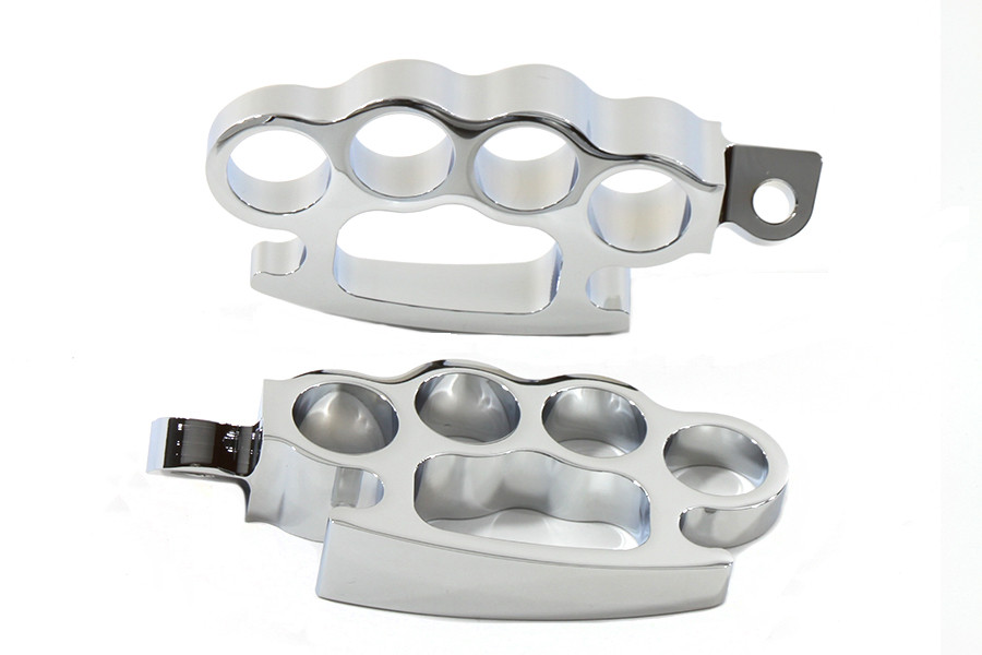 Wyatt Gatling #77099 - Chrome Knuckle Footpeg Set
