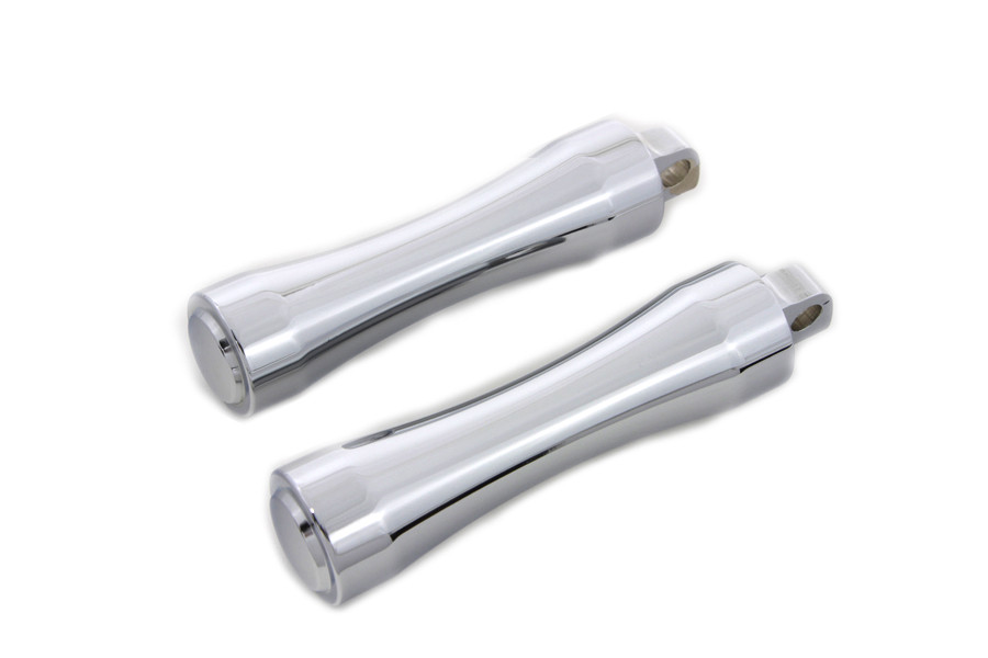 Wyatt Gatling #9634 - Chrome Contour End Footpeg Set