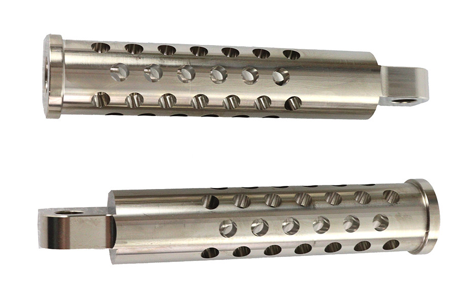 Wyatt Gatling #76962 - Billet Shooter Style Footpeg Set Nickel Plated