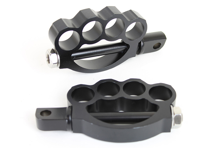 Wyatt Gatling #P17-6445B - Knuckle Footpeg Set Black