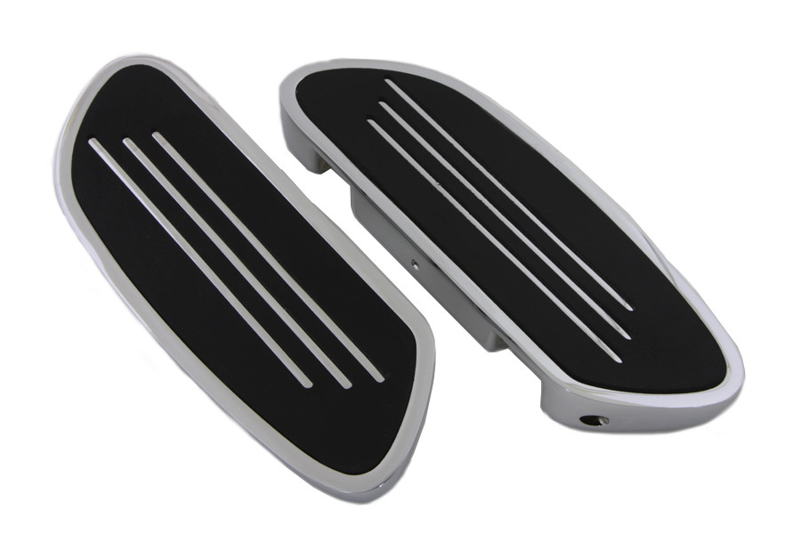 Wyatt Gatling - Driver Footboard Set Chrome Streamliner Style