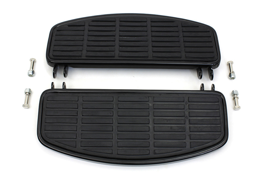 V-Twin - 'D' Driver Footboard Set Gloss Black