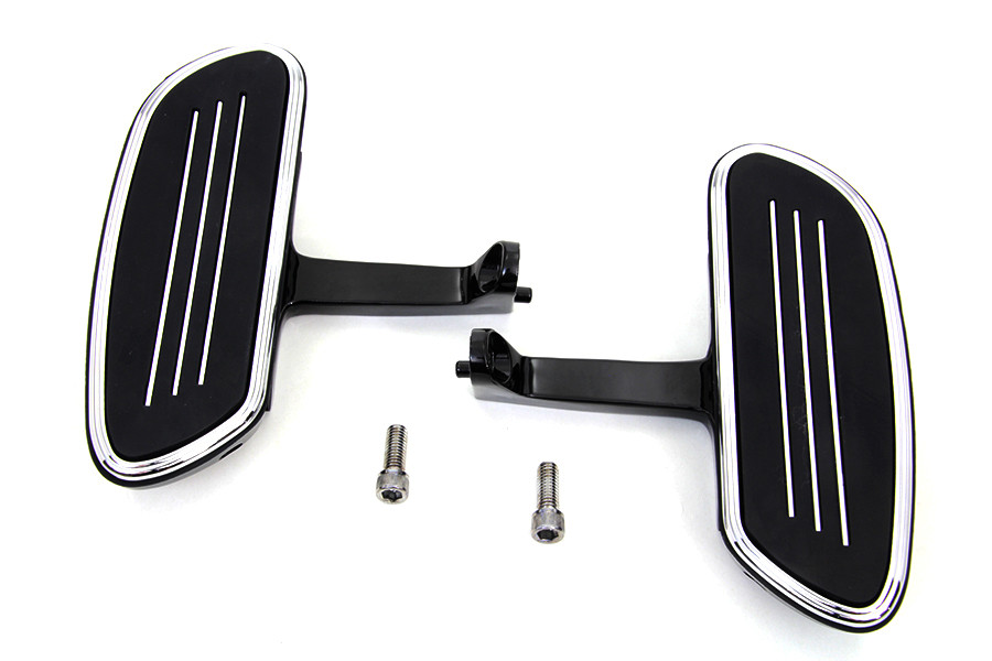 V-Twin #A5325B - Passenger Footboard Set with Streamliner Design