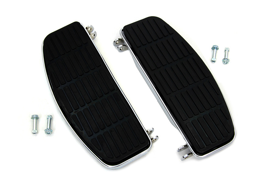V-Twin - FXRP Driver Chrome 'D' Shape Footboard Set