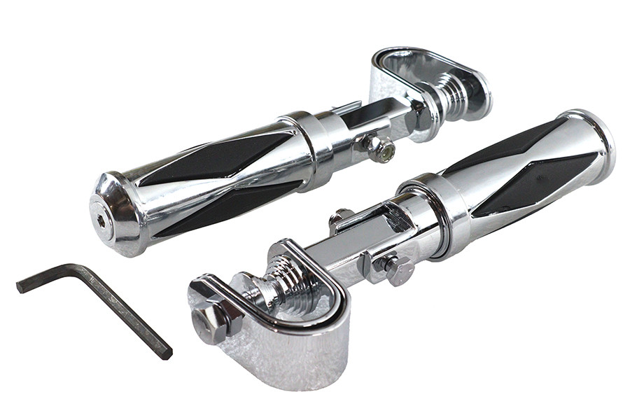 V-Twin #P17-0316K - Diamond Style Footpeg Set
