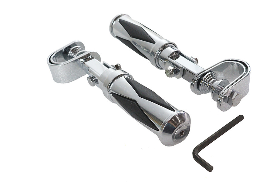 V-Twin #P17-0316K - Diamond Style Footpeg Set