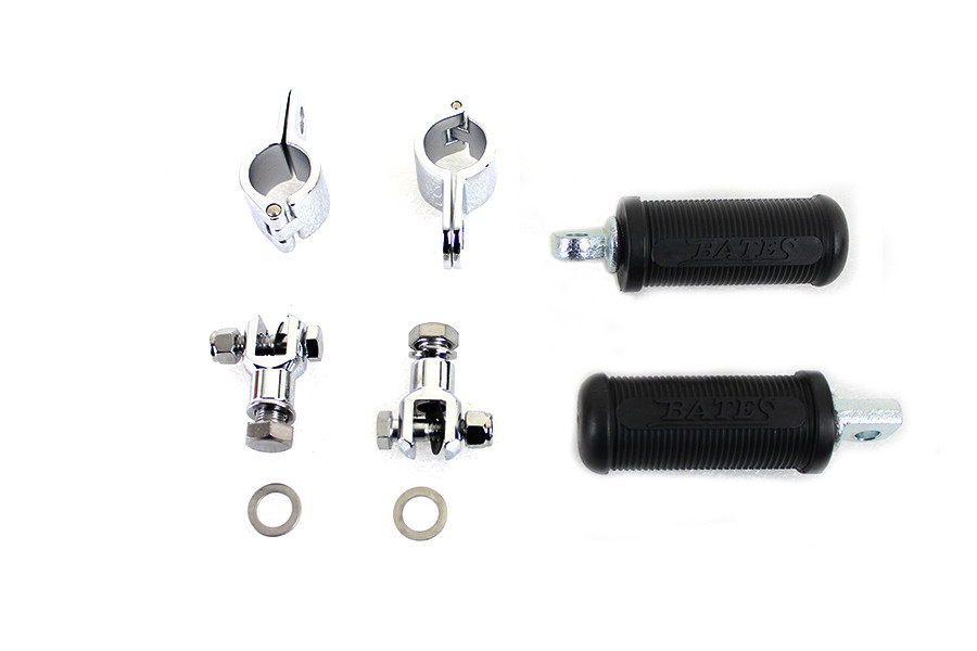 V-Twin - Bates Clamp on Footpeg Set