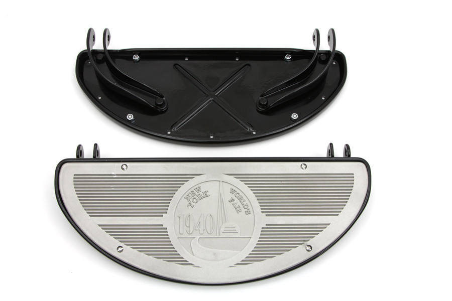 V-Twin - Half Moon Footboard Set Black