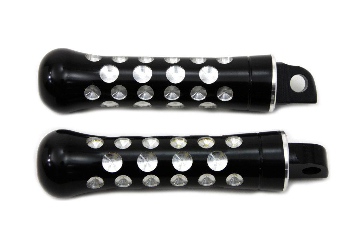 Wyatt Gatling #8050 - Black Contour Agostinni Footpeg Set