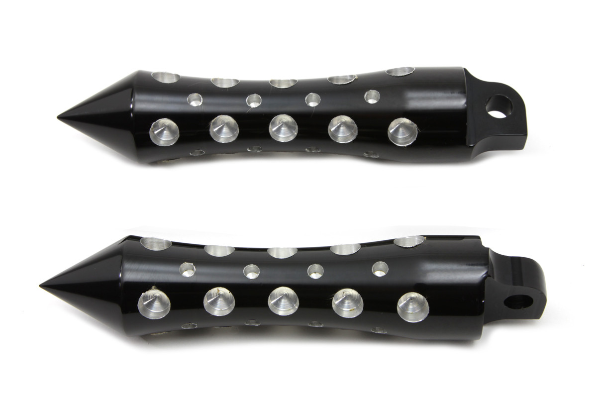 Wyatt Gatling #4626 - Black Agostinni Spike Style Footpeg Set