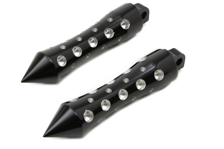 Wyatt Gatling #4626 - Black Agostinni Spike Style Footpeg Set