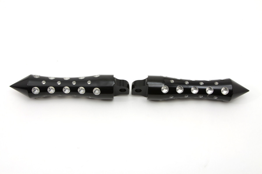 Wyatt Gatling #4626 - Black Agostinni Spike Style Footpeg Set
