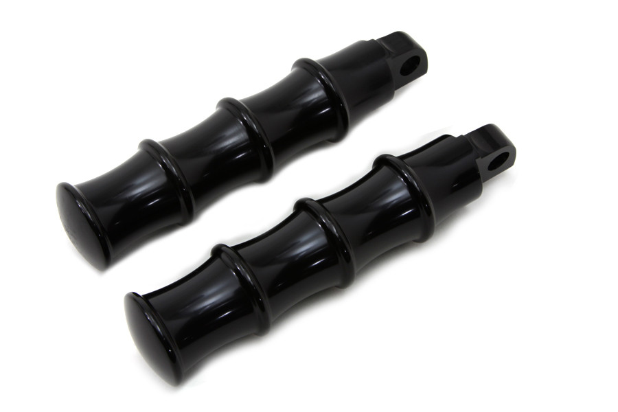 Wyatt Gatling #8047 - Black Tribal Style Footpeg Set