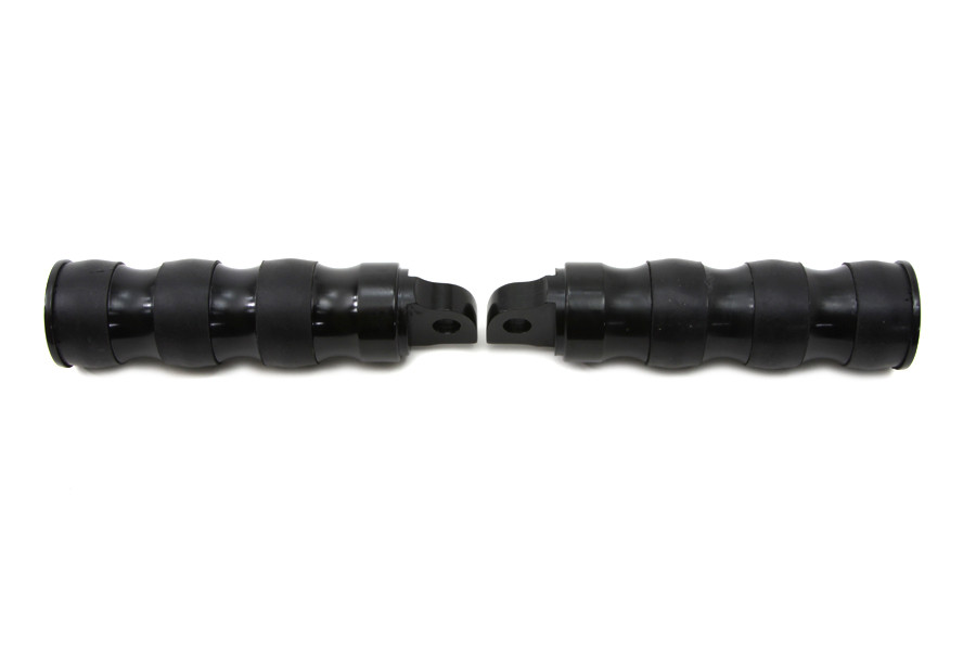 Wyatt Gatling #8412 - Black Three Band Style Footpeg Set