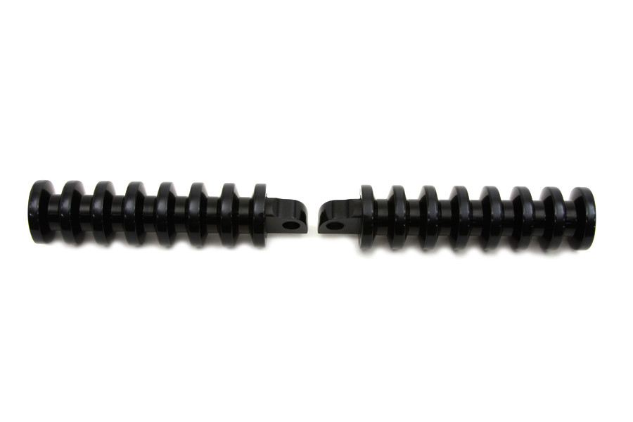 Wyatt Gatling #8412 - Black Grooved Footpeg Set