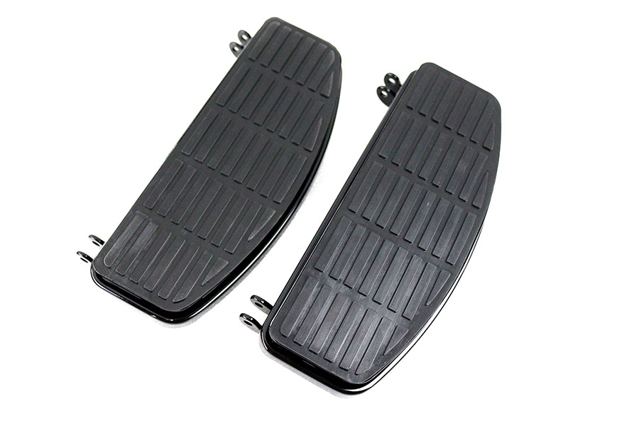 V-Twin - 'D' Driver Footboard Set Black