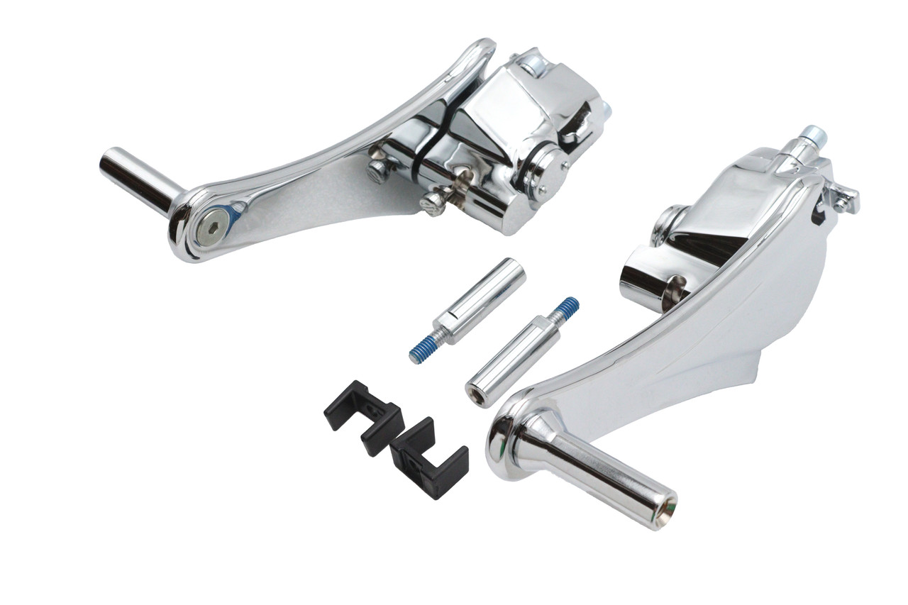 V-Twin - Adjustable Auxiliary Passenger Footpeg Mount Set