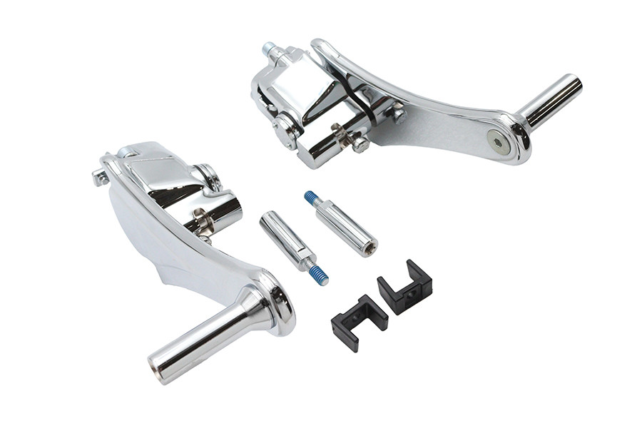 V-Twin - Adjustable Auxiliary Passenger Footpeg Mount Set