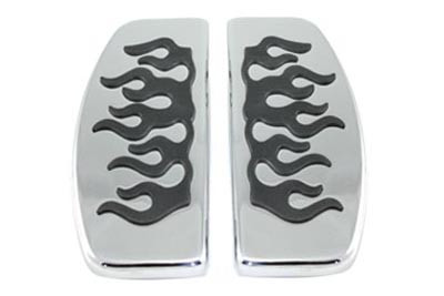 Wyatt Gatling #8424 - Driver Footboard Set with Flame Design
