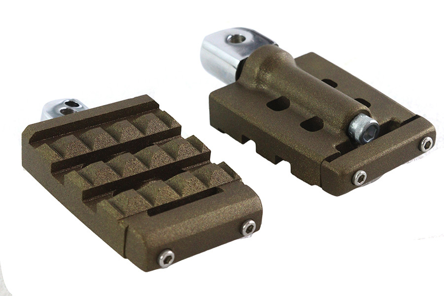 V-Twin #78941 - Bronx Passenger Footpeg Set Bronze