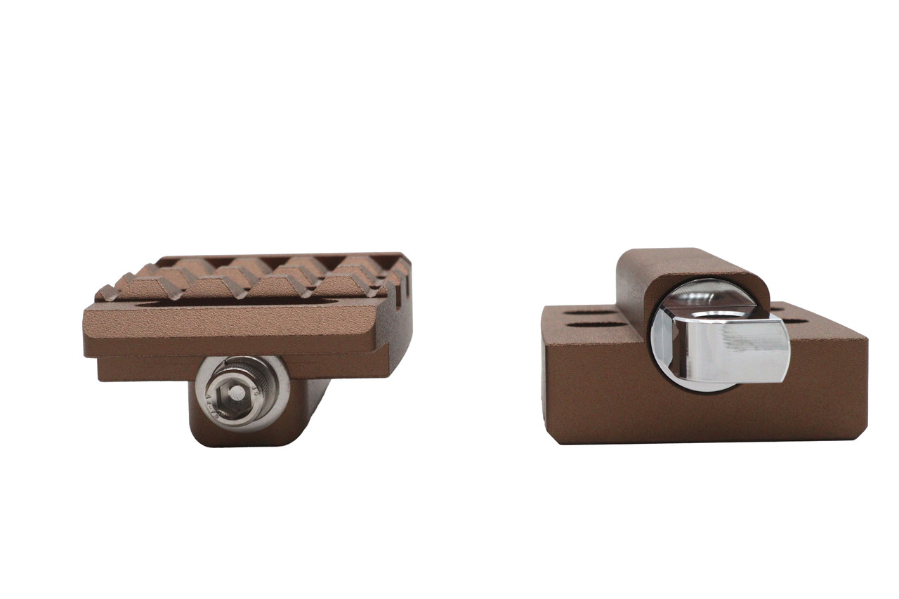 V-Twin #78940 - Bronx Passenger Footpeg Set Bronze