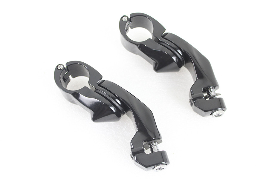 Wyatt Gatling #77461B - Short Angled Footpeg Mount Kit Black