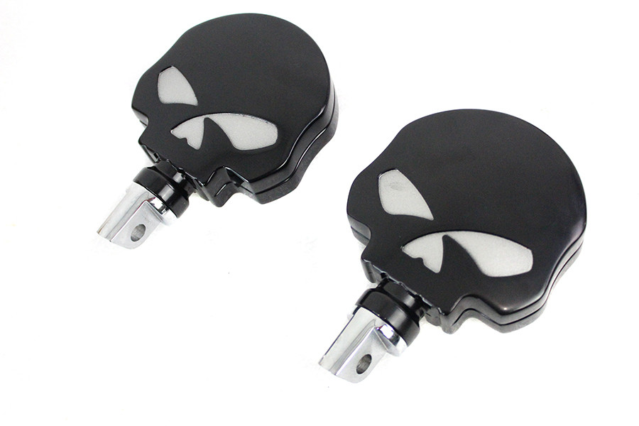  #63364B - Skull Highway Footpeg Set Black