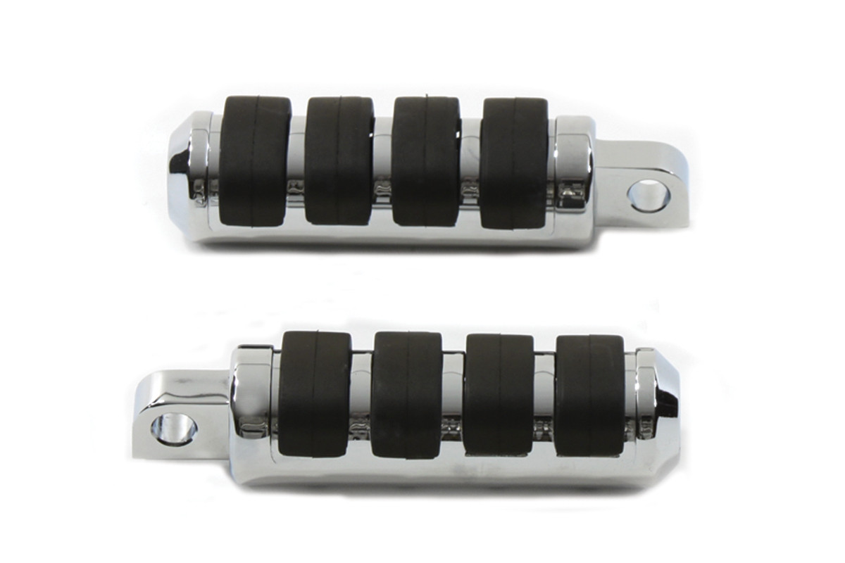 V-Twin #04791 - Small Cats Paw Footpeg Set Chrome