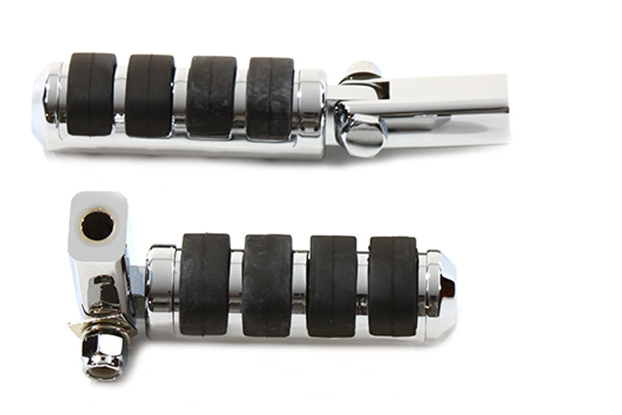V-Twin - Passenger Footpeg Set Soft Paw Chrome