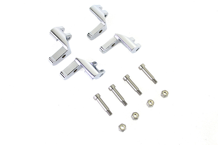 V-Twin - Driver Footboard Relocator Kit Chrome